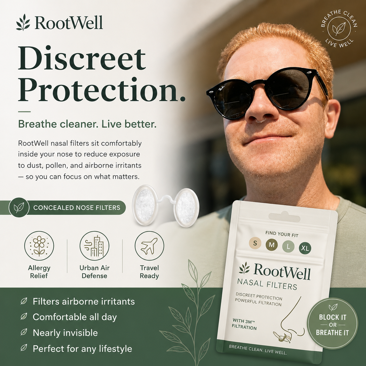 Rootwell AirShield™ Nasal Filters